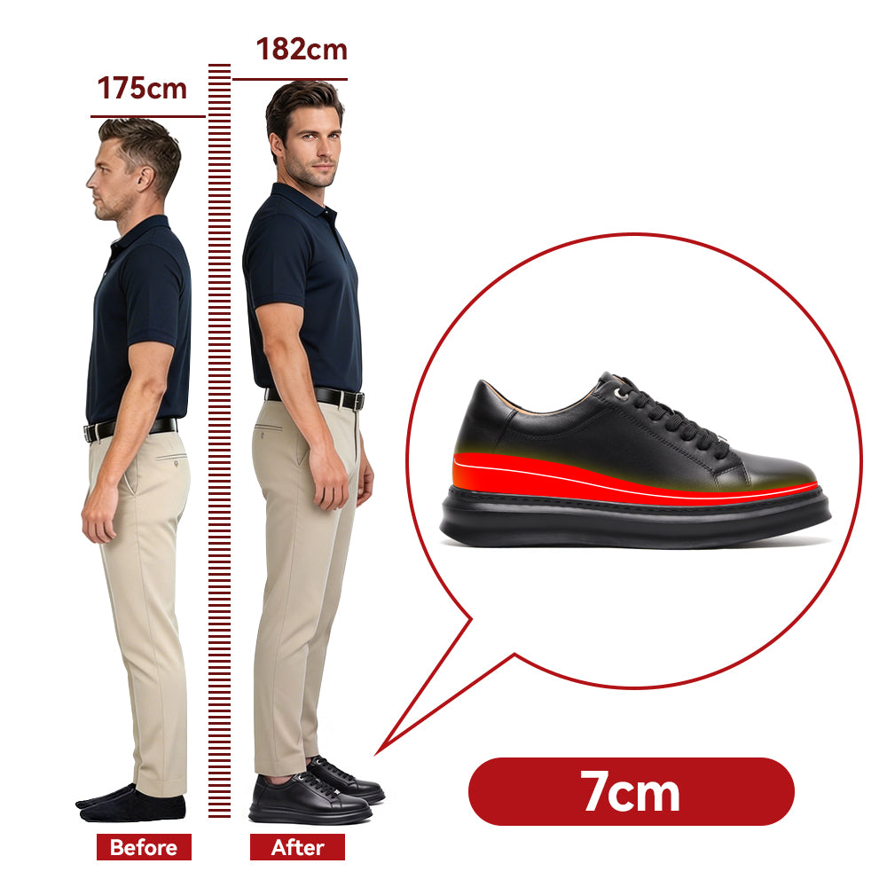 CHAUSSURES REHAUSSANTES HOMME ENZO +7 CM