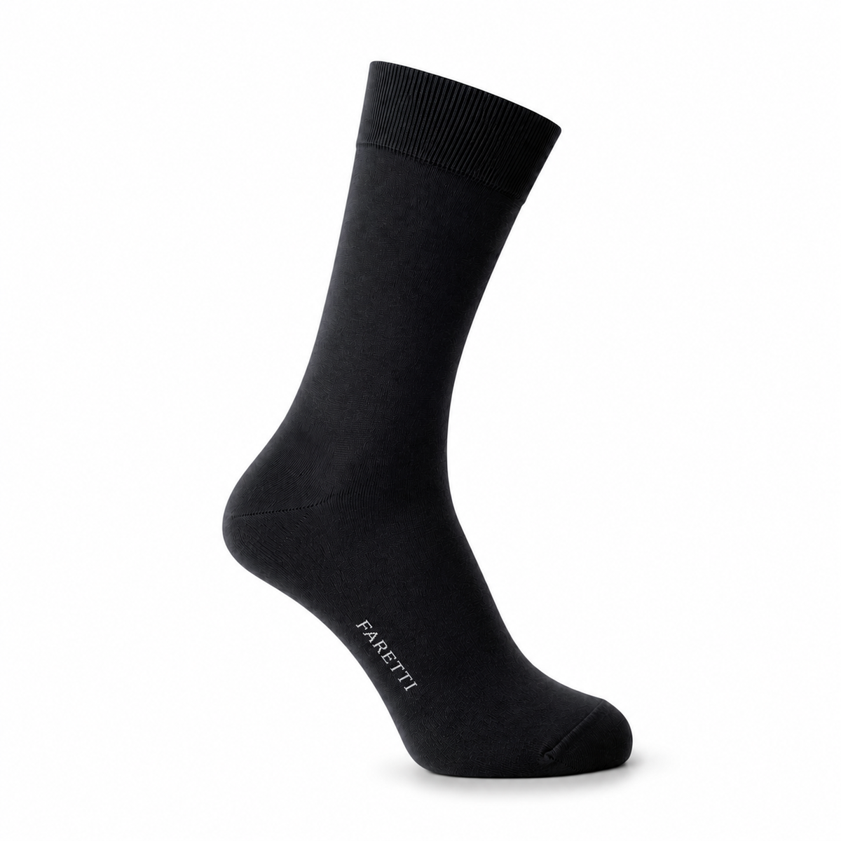 Chaussettes Premium Noires Faretti – Coton Mercerisé Noble